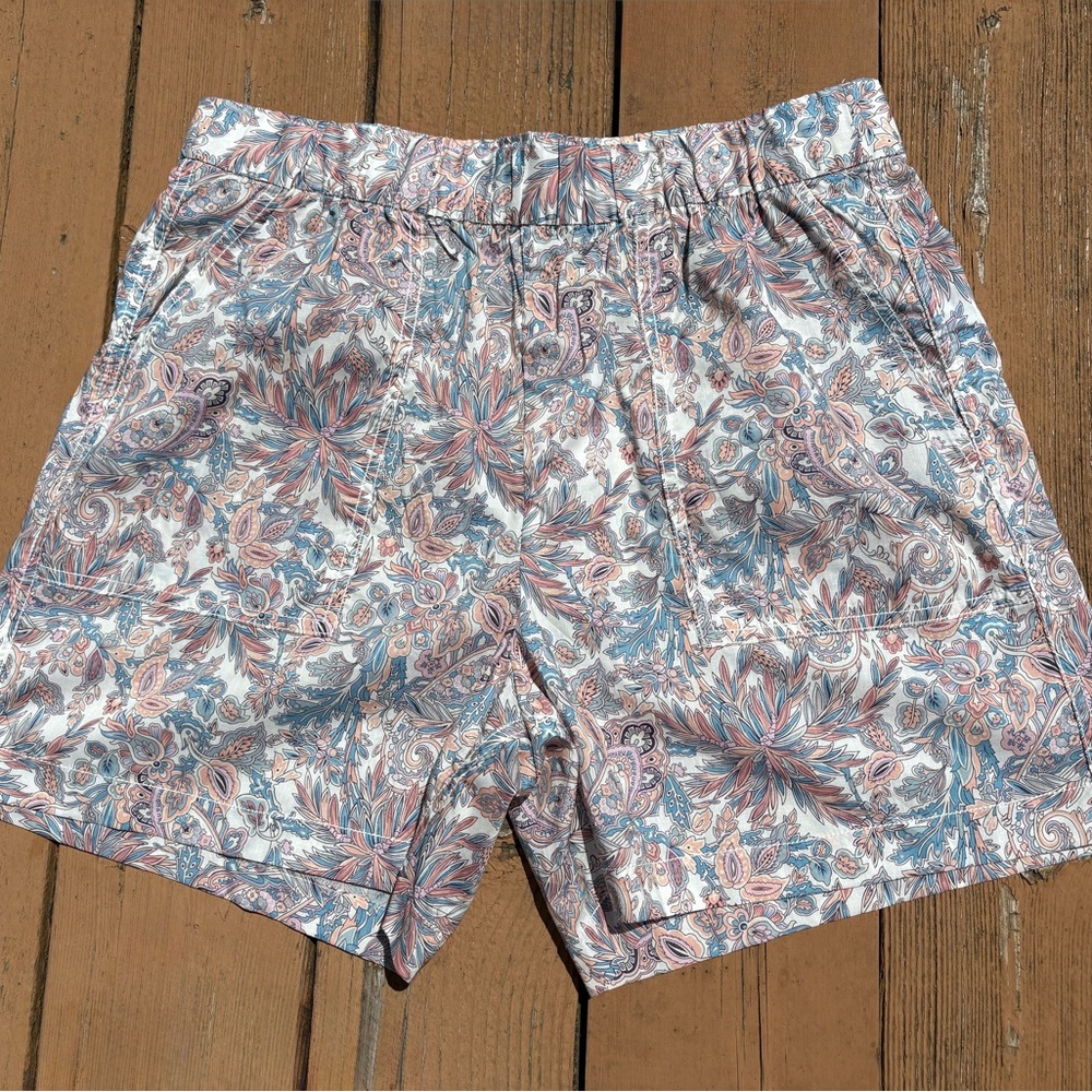 J. Crew Women's Cadet Pull On Liberty Print Shorts NWT